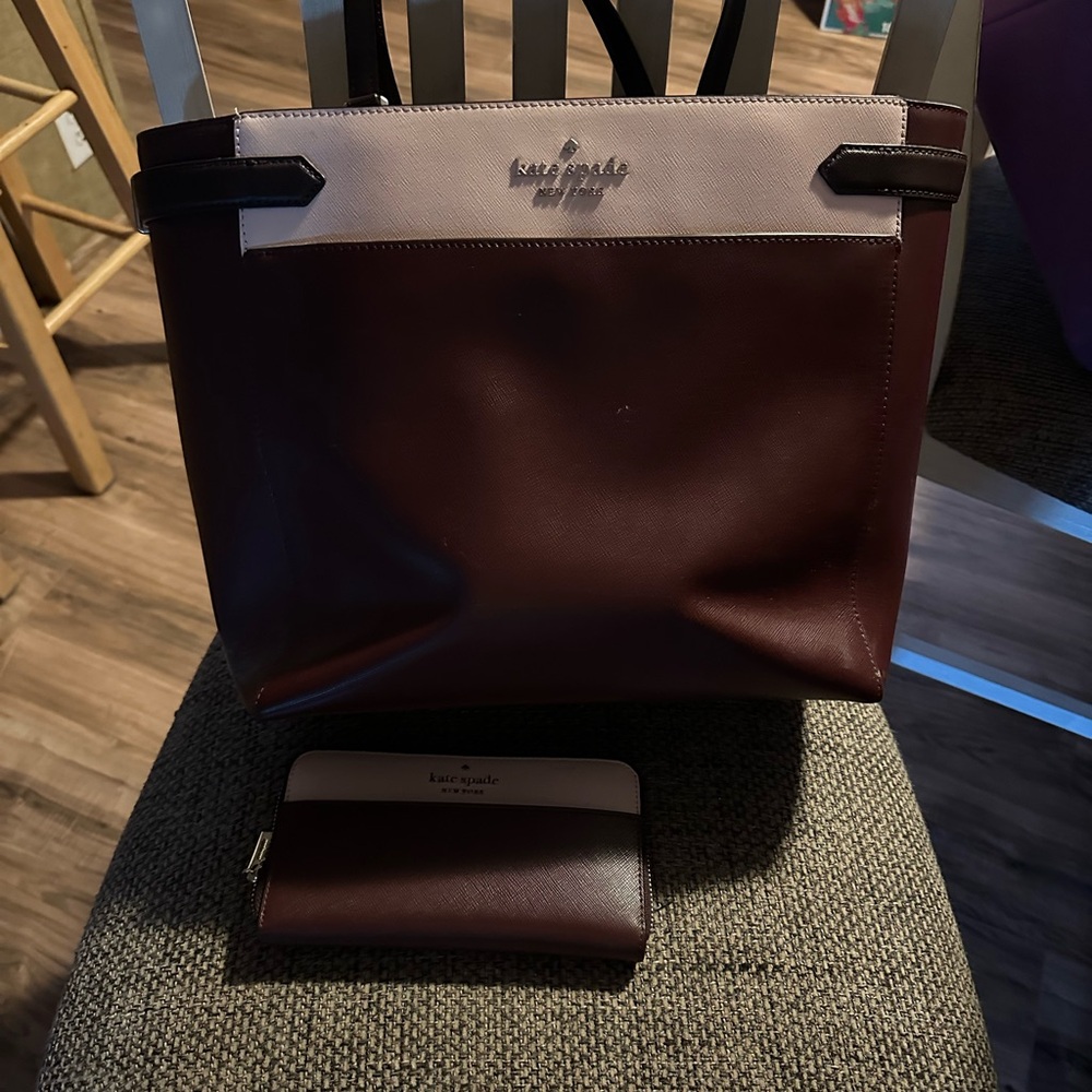 Kate Spade Burgundy and Pink Men's Tote